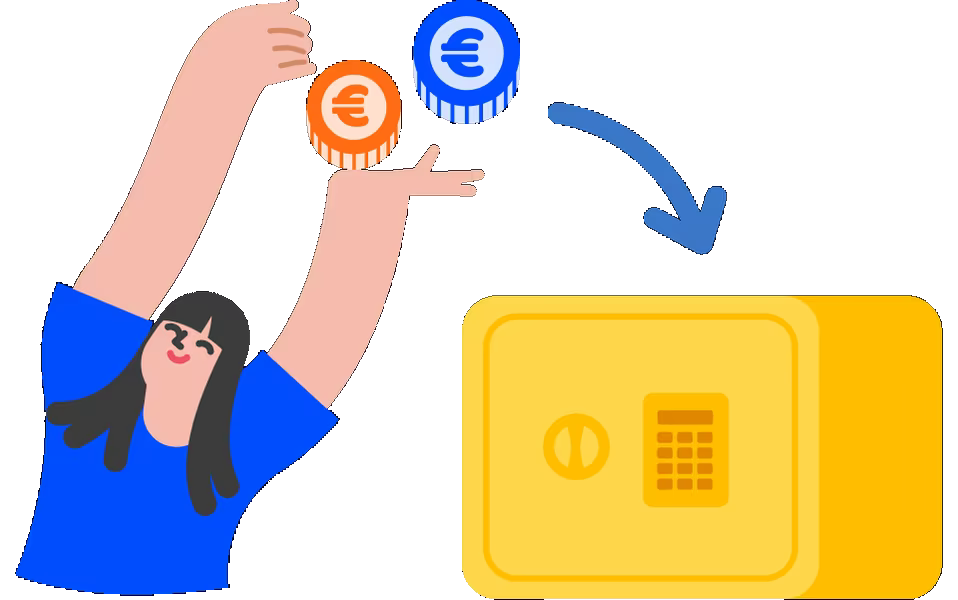 Réception du paiement sur le compte sécurisé